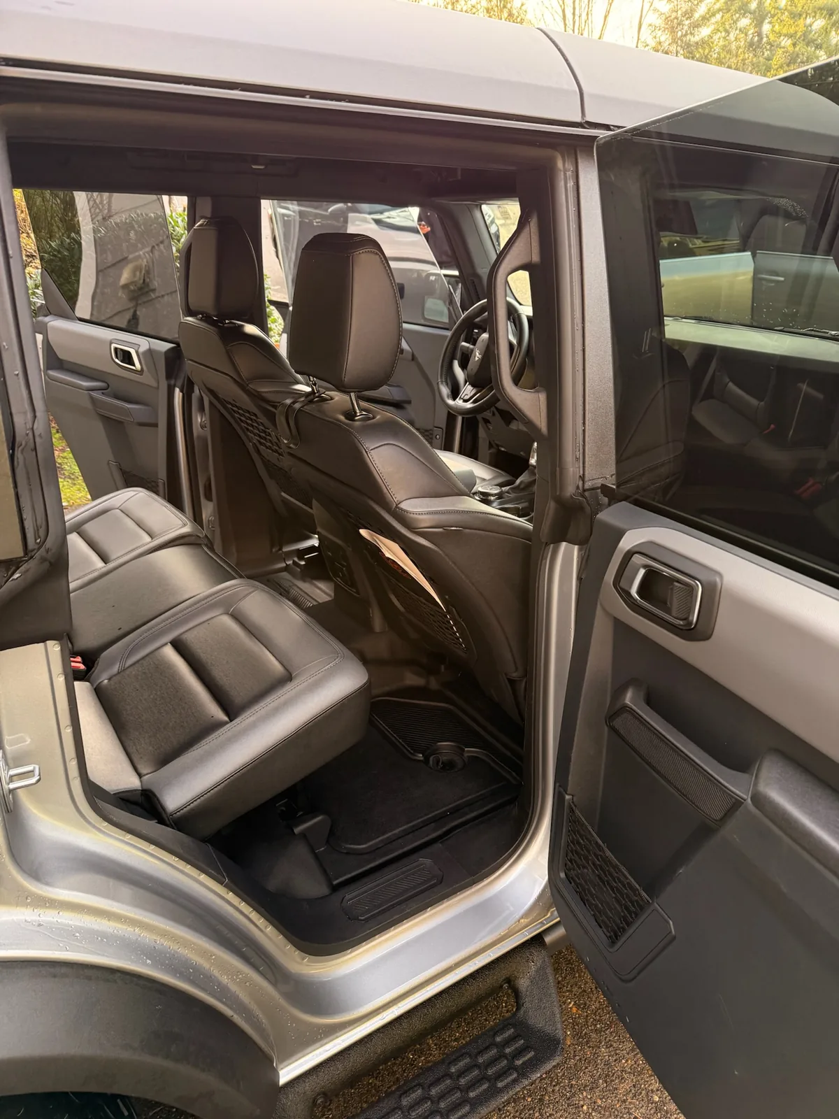 Clean rear seating after detail